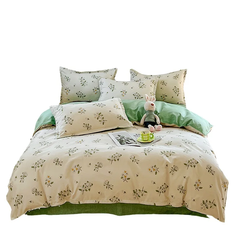 

Comfort Cotton Bedding Set Duvet Cover With Pillowcase European Style Double King Size Comfortable Bed Covers Bed Linen 3pc/4pc
