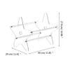 Acrylic Risers for Display Stand Holder Versatile Shelf Showcase Rack For Books Albums And Records Home Accessories 6