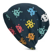 

Pixel Monsters Unisex Bonnet Winter Warm Double Layer Thin Hats For Men Women