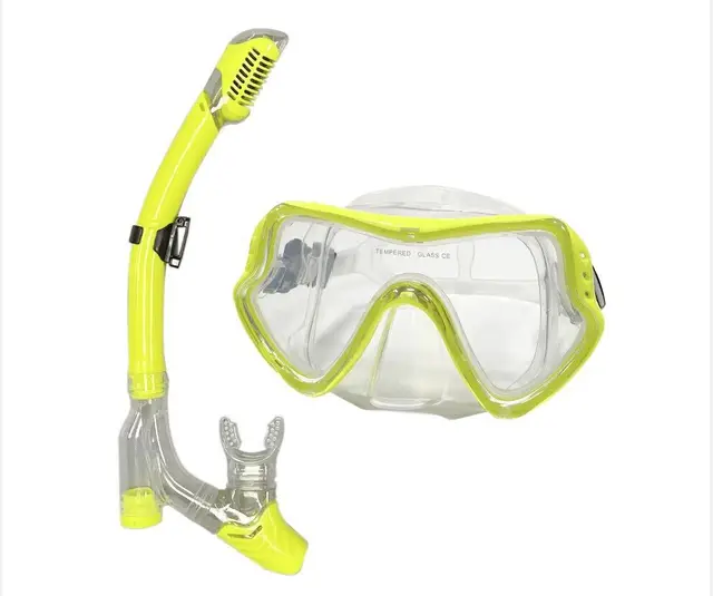 QYQ Diving Mask Professional Snorkel Diving Mask and Snorkels Goggles Glasses Diving Swimming Easy Breath Tube Set Snorkel Mask