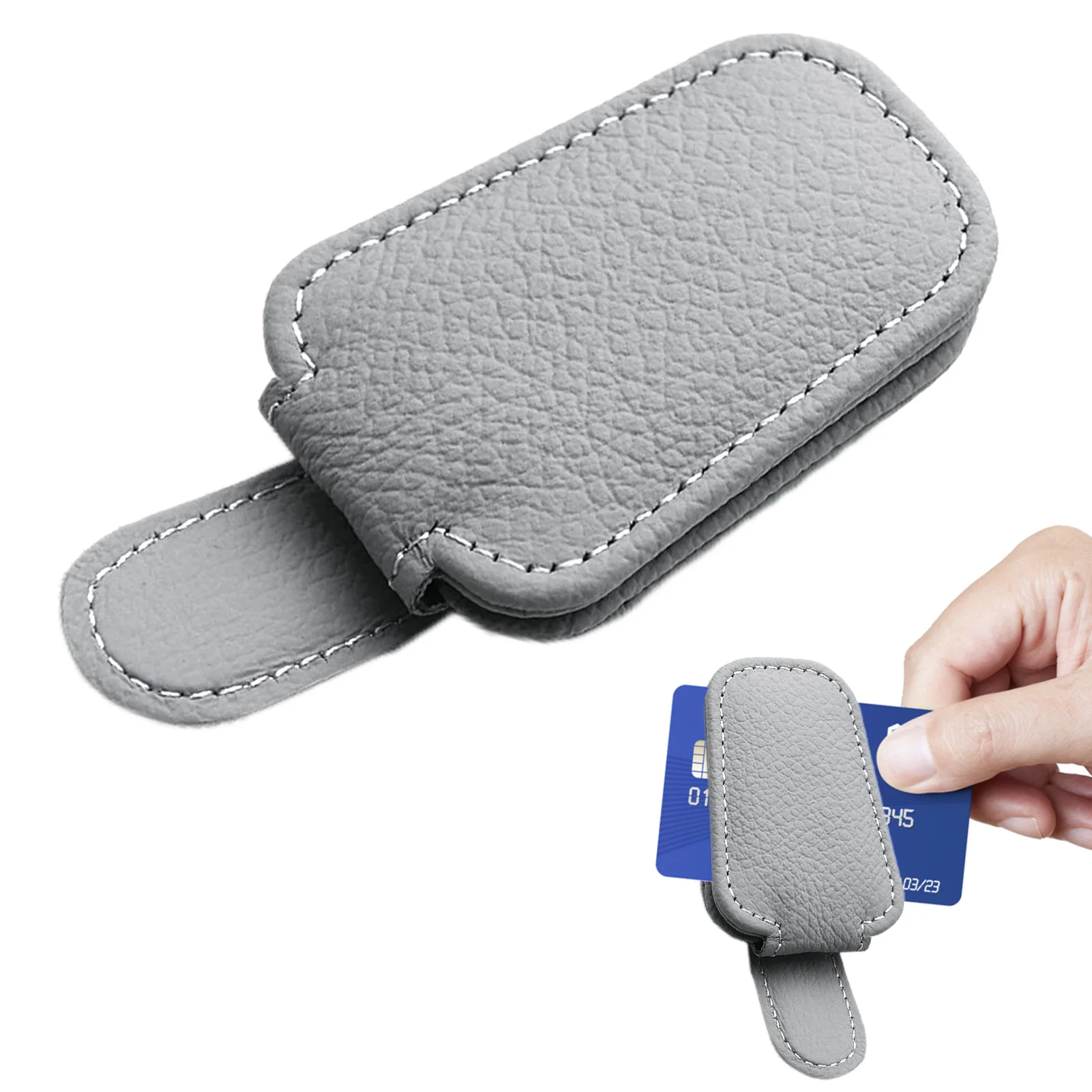 Car Magnetic Sunglasses Holders Universal Car Hanger Clip Glasses Mount Ticket Card Clip Eyeglasses Mount Car Visor Accessories