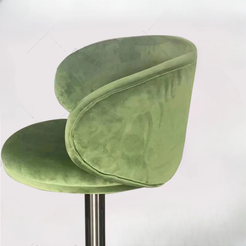 Rattan Furniture Luxury Counter Stools Bar Swivel Stool High Chair Kitchen Pink Armchair Table Chairs Green Mid-century Hocker