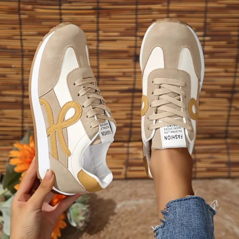 2024 New Trend Round Head Deep Mouth Walking Shoes Light Versatile Breathable Cross Lace Casual Sports Shoes Zapatos De Mujer 5