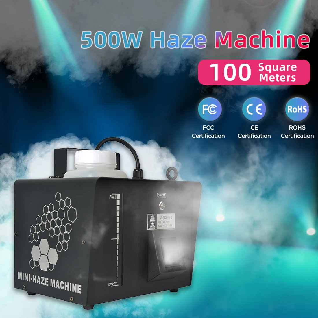 

MOKA SFX 500w Haze Machine Mist Hazer Fog Machine DMX Remote Control Stage Effect Equipment Concert DJ Show Fogger