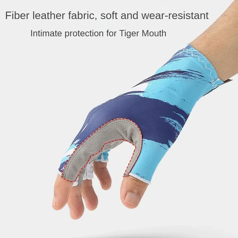 Fishing Cycling Gloves Non-slip Half-finger UV Protection Lightweight Breathable Outdoor Sport Equipment Angling Sailing Gloves