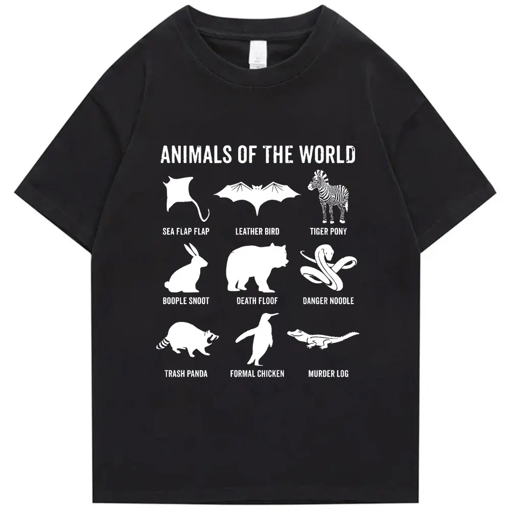 

Винтажная смешная футболка с юмором, футболка с животными мира, женская и Мужская футболка, новинка, футболка оверсайз, летняя хлопковая уличная одежда в стиле Харадзюку