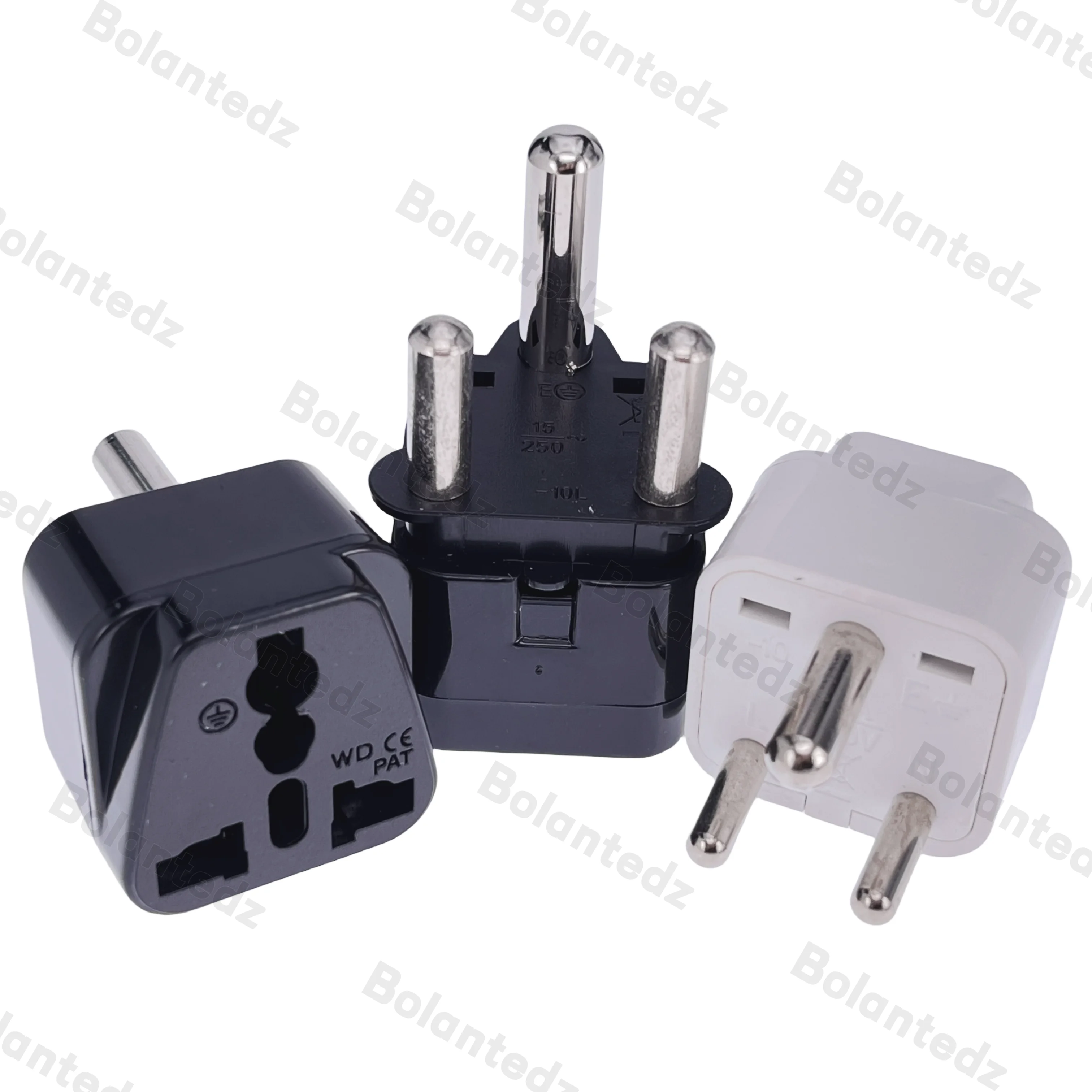Universal Type M South Africa Power Plug Adapter - 10A/15A 250V for International Travel Conversion