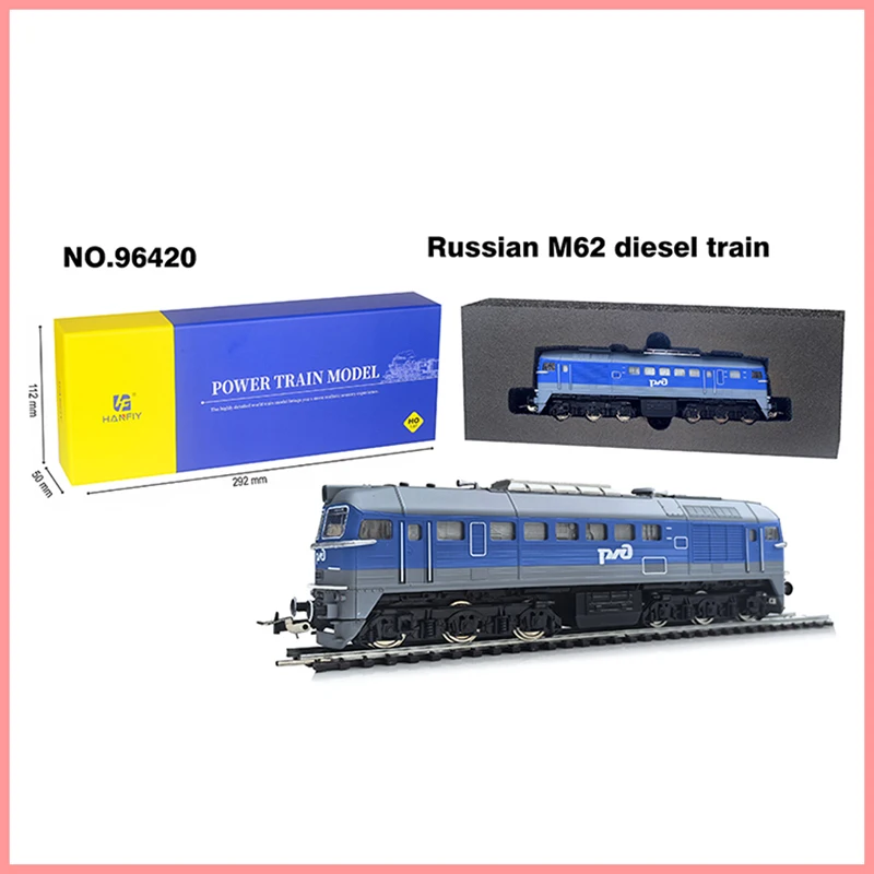 HO Scale 1:87 Russian M62 Diesel Train Model with Power Classics