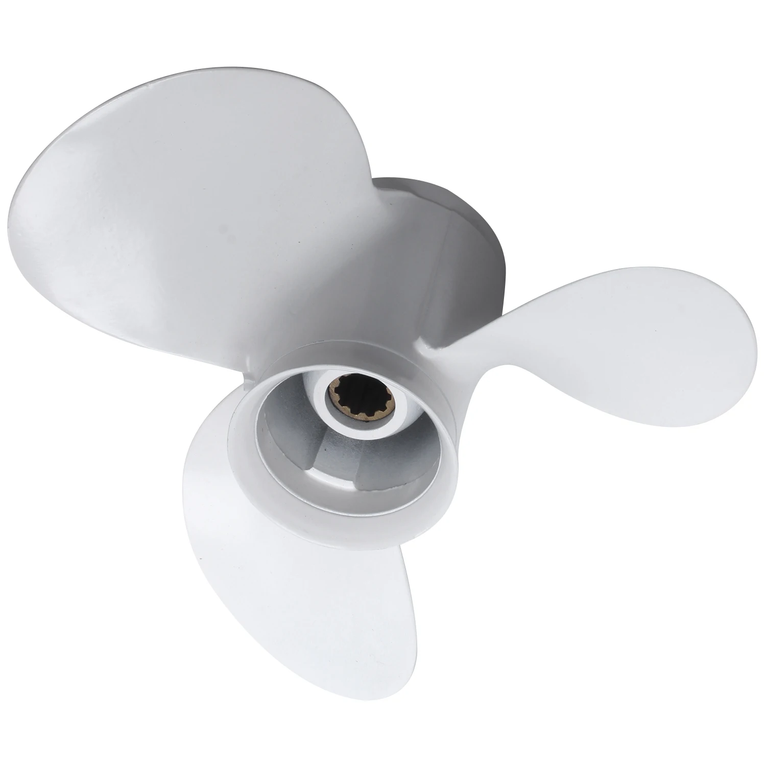 

Marine Engine Outboard Propeller 664-45947-01-El 9 7/8 X 11 1/4 for 20-30Hp Aluminum Alloy 3 Blade Black 10 Spline Tooth R