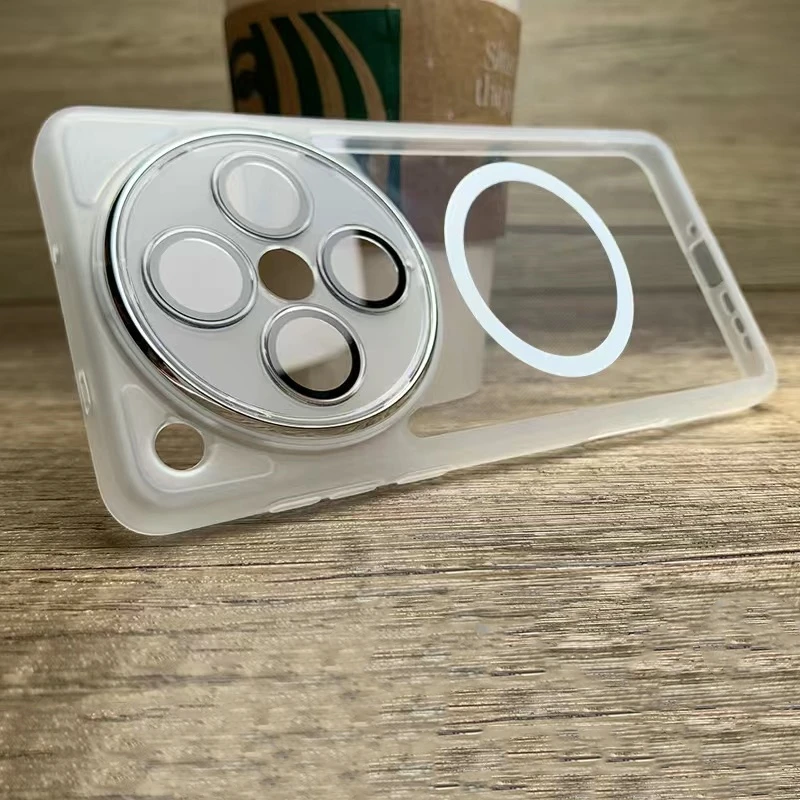Magnetic Clear Soft Silicone Phone Case with Camera Protection