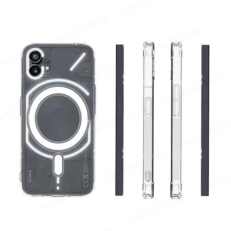 Transparent Magnetic Case with MagSafe for Wireless Charging - Clear Protective Cover