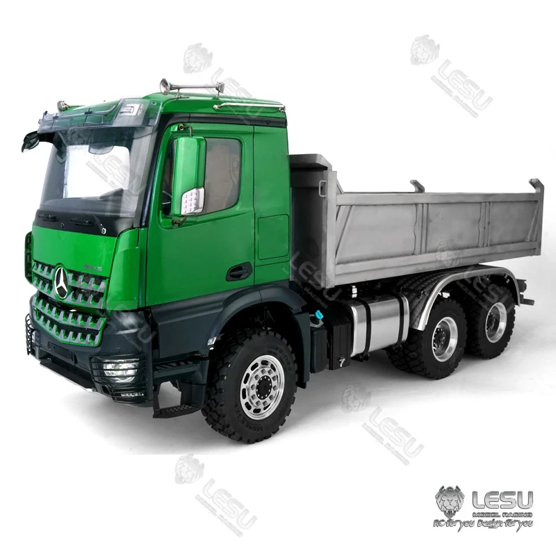 LESU 1/14 6X6 RC гидравлический самосвал окрашенная модель для взрослых игрушечных