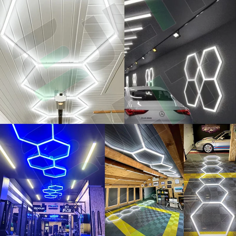 Lampe Led Hexagonale Pour Salle D'exposition, Éclairage D'atelier,  Populaire, Offre Spéciale - Barre Lumineuse Et Lampe De Bureau - AliExpress