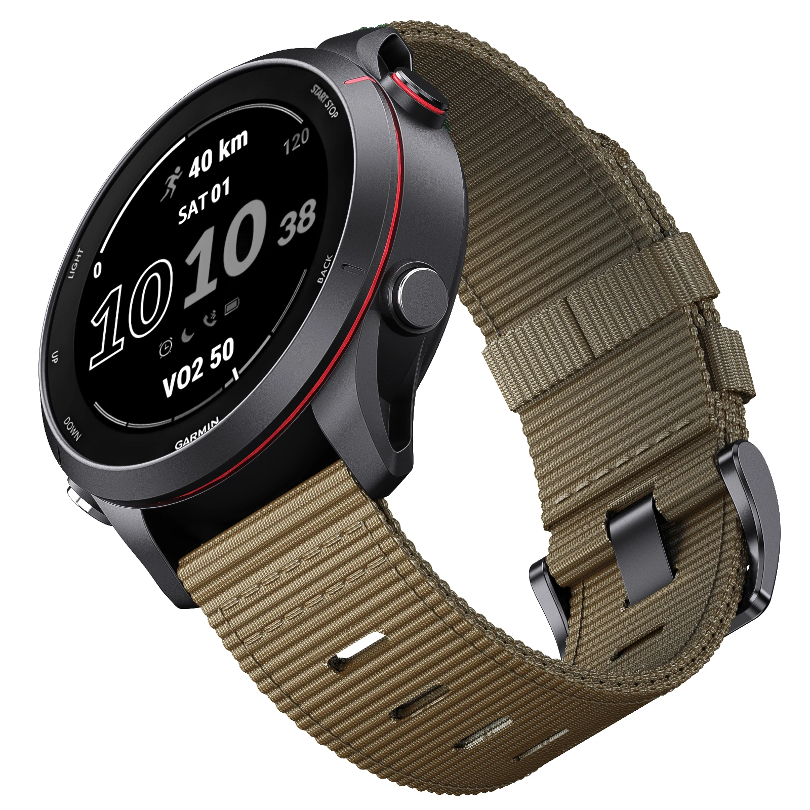 Magnetic Braided Nylon Watch Bracelet Strap, 20mm/22mm, Durable and Stylish Band