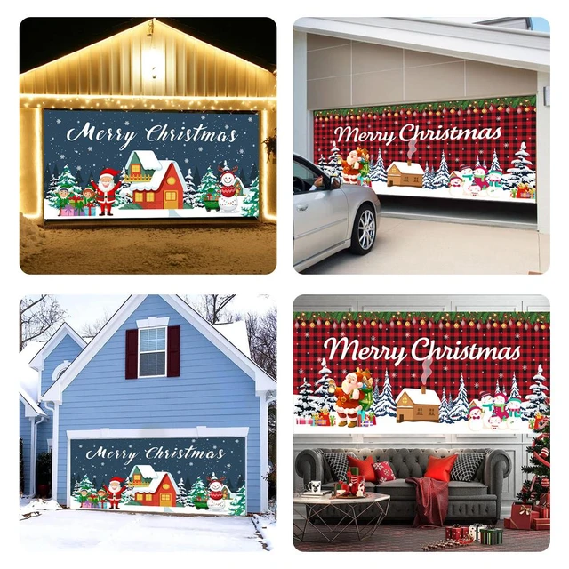 Sáng tạo garage door decorations christmas đầy màu sắc và ấm áp cho mùa lễ hội