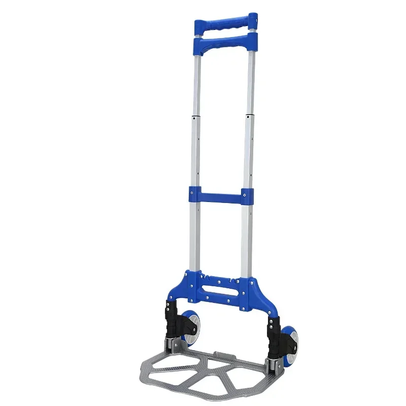 Aluminum Alloy Luggage Cart Home Trolley Outdoor Portable Folding Shopping