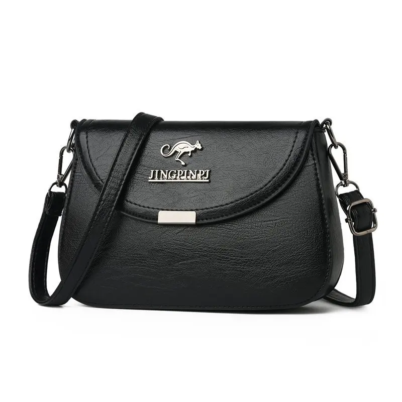 Women's Crossbody Soft Leather Texture Bag Fashionable Small Square Bag Middle Aged Mom and Grandma Shoulder Handbag crossbody bag