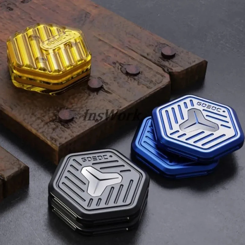 

GDEDC Unlimited Push Slider Metal EDC Fingertip Metal Fidget Toy Metal Fidget Toys For Adults