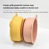 1PC New color Silicone Baby Tableware Set - Cute Bear Shape Suction Bowl for Toddler Eating Training Durable & Safe Dinner Plate 3