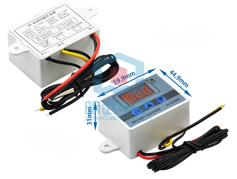 

XH-W3002 microcomputer digital thermostat temperature control switch temperature controller digital display 0.1 accuracy