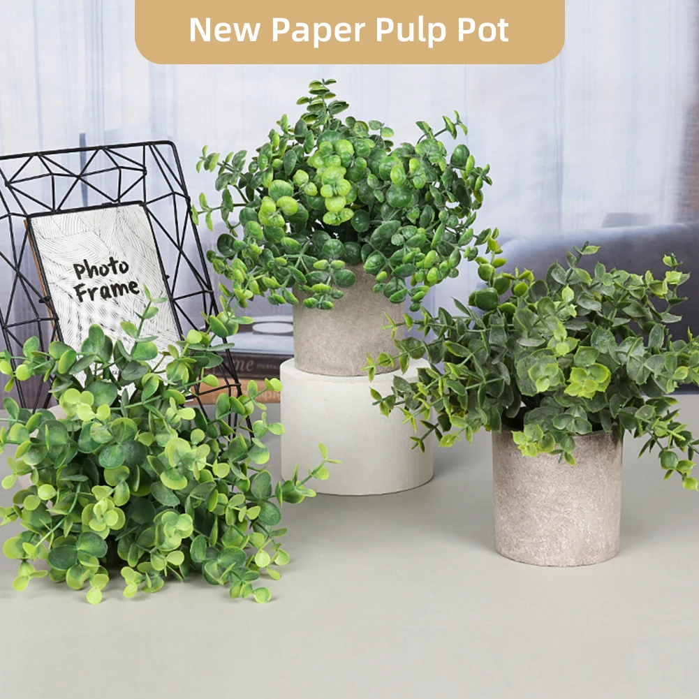 2 Pack Artificial Simulation pulp pot Nandina domestica in Pots Small House Plants for Home Office Desk Room Décor: 3 - 5 Days Free Delivery Only UK