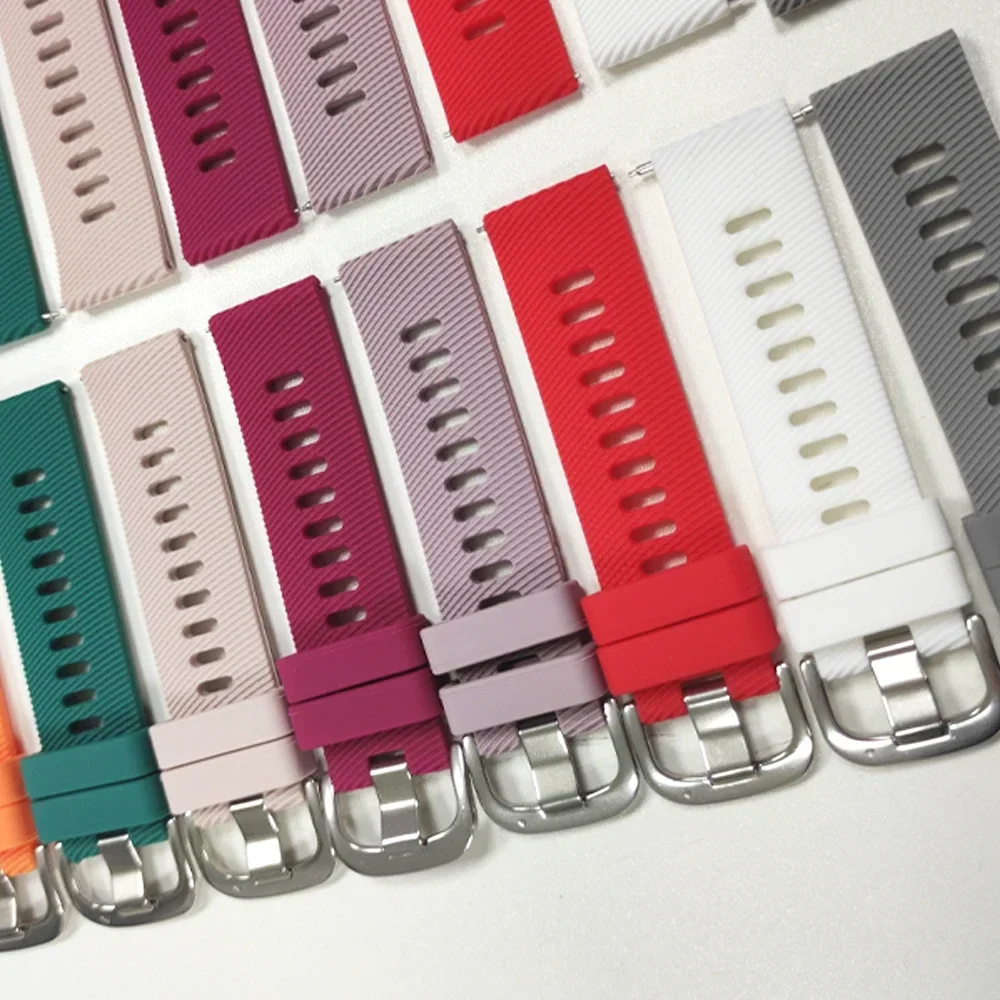 Silicone Soft 22mm Universal Watchband Strap