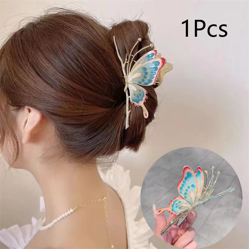 Grab Clip Butterfly | Shark | Hair Accessories | Metal Claw Clip Hair Claw - Hair Clip - Aliexpress