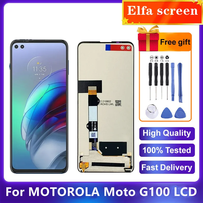 

100% Test Original 6.7";Display For Motorola MOTO G100 LCD Moto Edge S Display + Touch Screen Digiziter Assembly