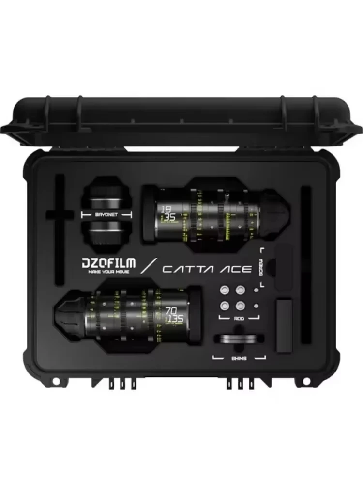 DZOFilm Catta Ace FF 18-35mm / 35-80mm /70-135mm T2.9-T22 시네 2렌즈 번들 캐논 EF ARRI PL 마운트용 3렌즈 번들 블랙