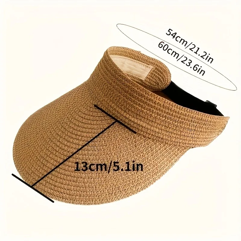 Sombrero de sol mujer ala ancha plegable para playa y senderismo_voghion.com