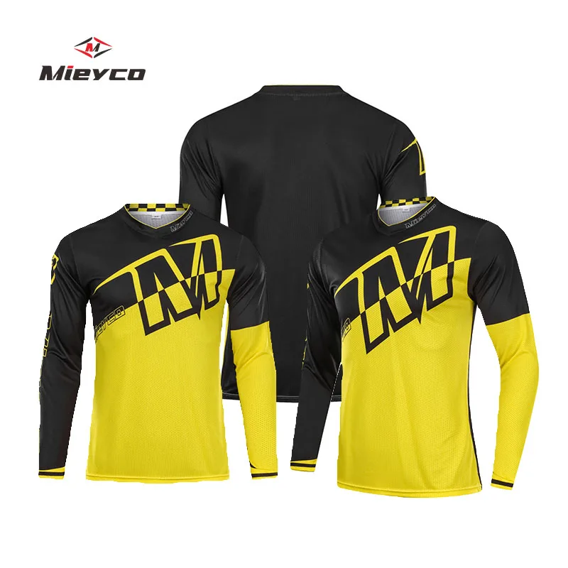 Herren Mountainbike Downhill Jersey Motorrad Quick Dry Jersey DH Shirt Fahrradbekleidung MTB Motocross T-Shirts Ropa Ciclismo – Detail 15