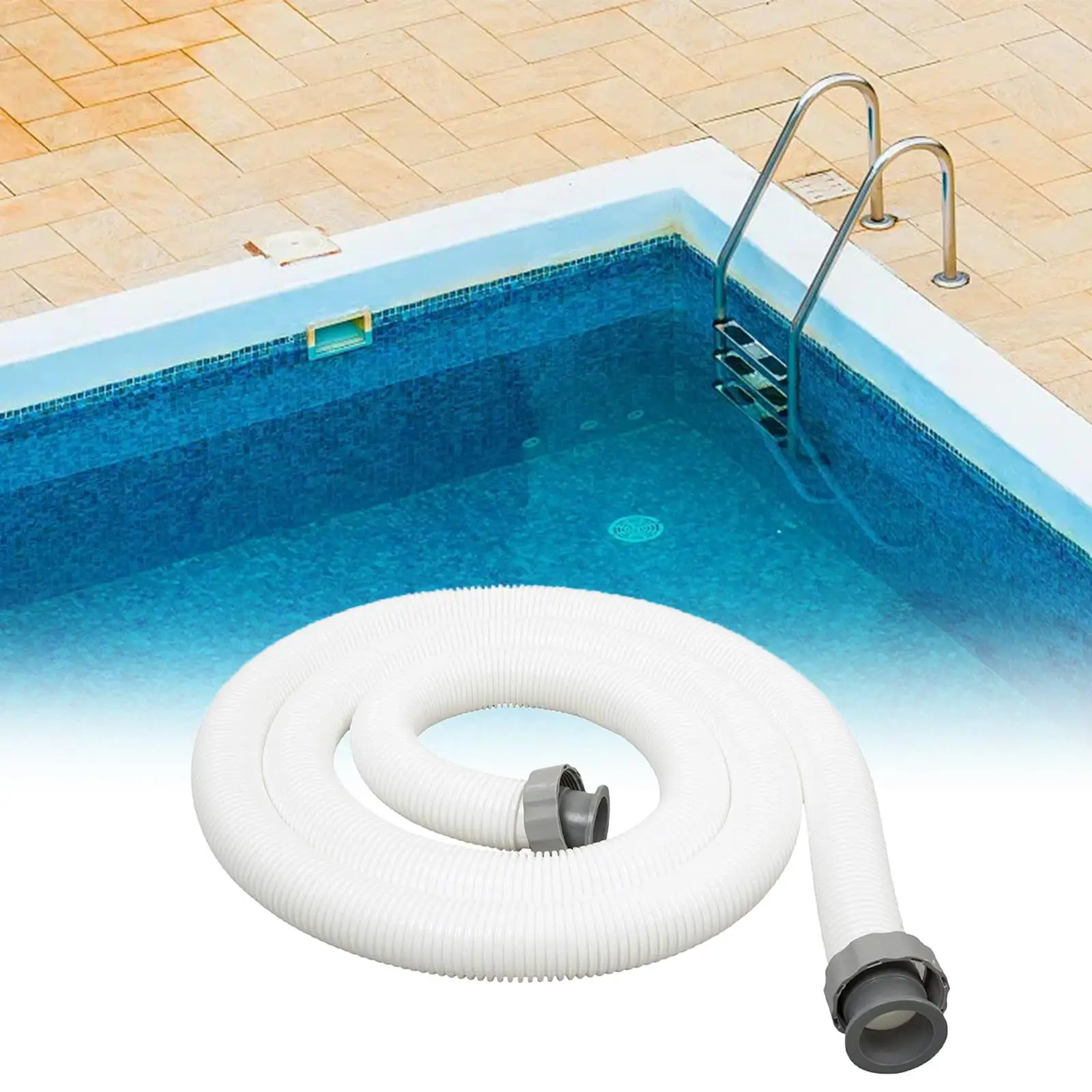 Swimming Pool Hose Pool Accessories Multipurpose Pool Replacement Hose Leakproof Pool Pump Hose 1.5M Long 1.5 inch Diameter