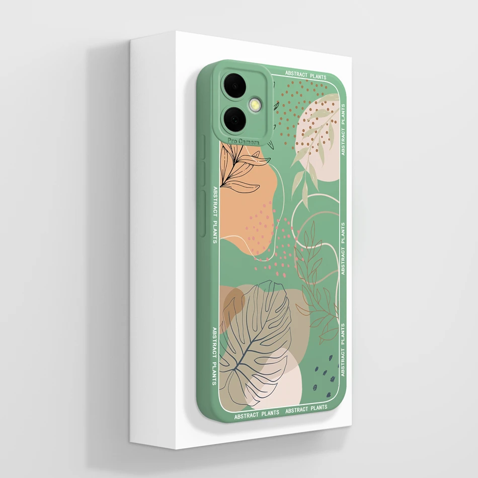 Abstract Design Soft Silicone Bumper Case with Camera Protection