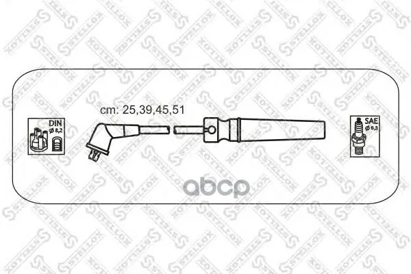 10-38570-Sx_к-Кт Проводов!\ Chevrolet Lacetti 1.4/1.6 (Dohc) 05 Stellox арт. 1038570SX | Автомобили и мотоциклы