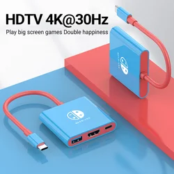 Premium 3 - in - 1 USB - C to 4K HDMI Adapter with 100W PD and USB 3.0 Hub (4K30Hz)