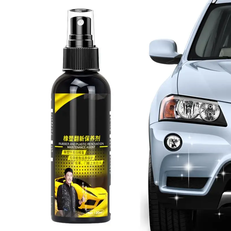 

New Car Interior Cleaning Agent 120ml Car Armrest Dashboard Restoring Coating Spray Dual-purpose Car And Home Renewal Agent