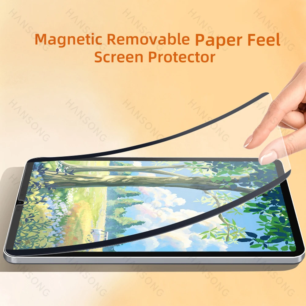 Protetor de Tela para Xiaomi Pad Paper Feel Matte Frosted Filme de Escrita Magnética mi Pad Pro Pro 11 10.61 - Imagem 2