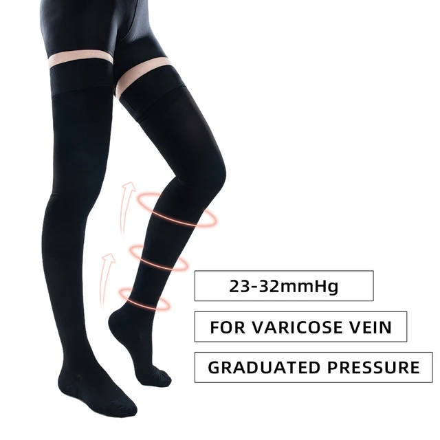 Medical Compression Pantyhose for Varicose Veins Stockings 30-40 MmHg  Compression Support Pantyhose Plus Size Thights