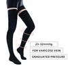Medical Compression Stockings 20-30mmHg Graduated Pressure Thigh High Elastic Nursing Socks for Varicose Veins Edema Swelling 1