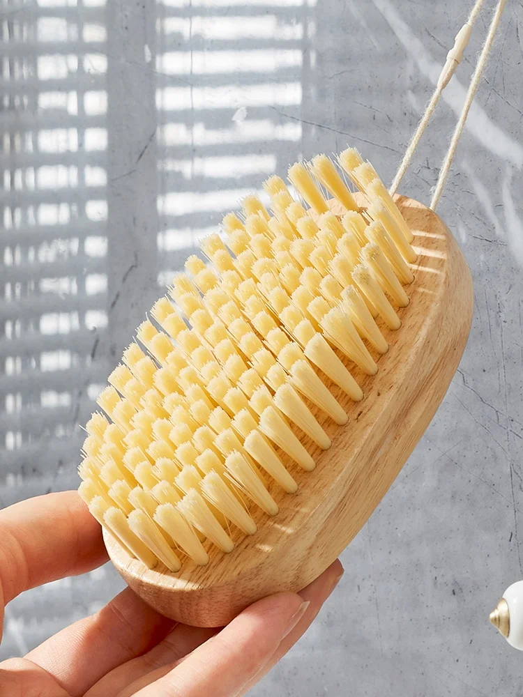 나무로 만든 부드러운 솔이 있는 신발 브러쉬, 가정용 다기능 의류 브러쉬, 신발 청소용 특수 도구