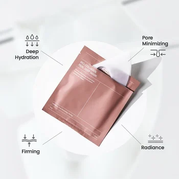 Bio-Collagen Face Mask Deep Moisturizing Overnight Face Skin Care sʜʀɪɴᴋ ᴘᴏʀᴇ ᴍᴀsᴋ ᴀɴᴛɪ-ᴡʀɪɴᴋʟᴇ ʜʏᴅʀᴀᴛɪɴɢ ʀᴇғʀᴇsʜɪɴɢ ʙʀɪɢʜᴛᴇɴɪɴɢ 6