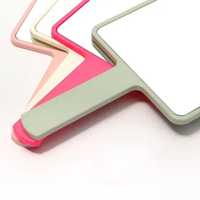 Miroir de maquillage portatif pour Extension de cils, miroir de vanité de maquillage carré avec poignée, miroir à main Compact pour Salon de SPA 4