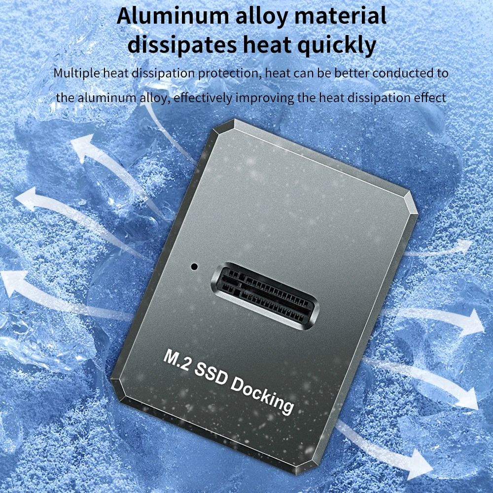 티쉬릭 SSD M2 NVME HDD 도킹 스테이션 M/M+B 키 NVME NGFF SATA M.2 듀얼 프로토콜 타입 C USB 하드 드라이브 인클로저 최대 10Gbps