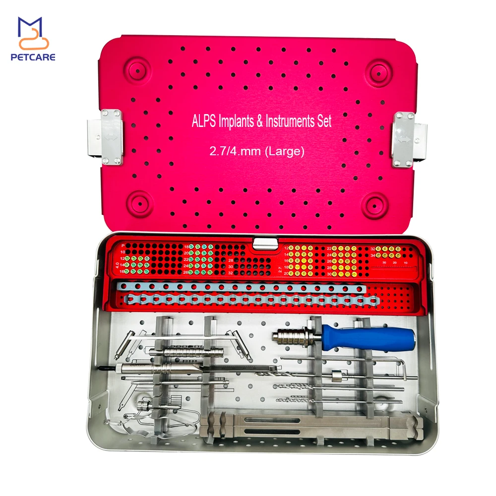 2.7/4.0mm Large Veterinary Orthopedics Implants and Instruments Set Hand Tools Medical Accessories Pet Products 1 Set
