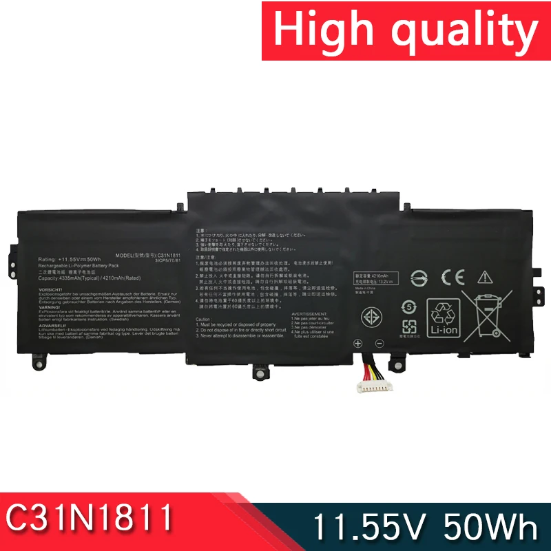 Фото Новый C31N1811 11,55 в 50 Втч Аккумулятор для ASUS Zenbook 14 UX433FN UX433FA UX433F UX433FX Deluxe13 14 BX433FN RX433FN U4300F U4300FA №1