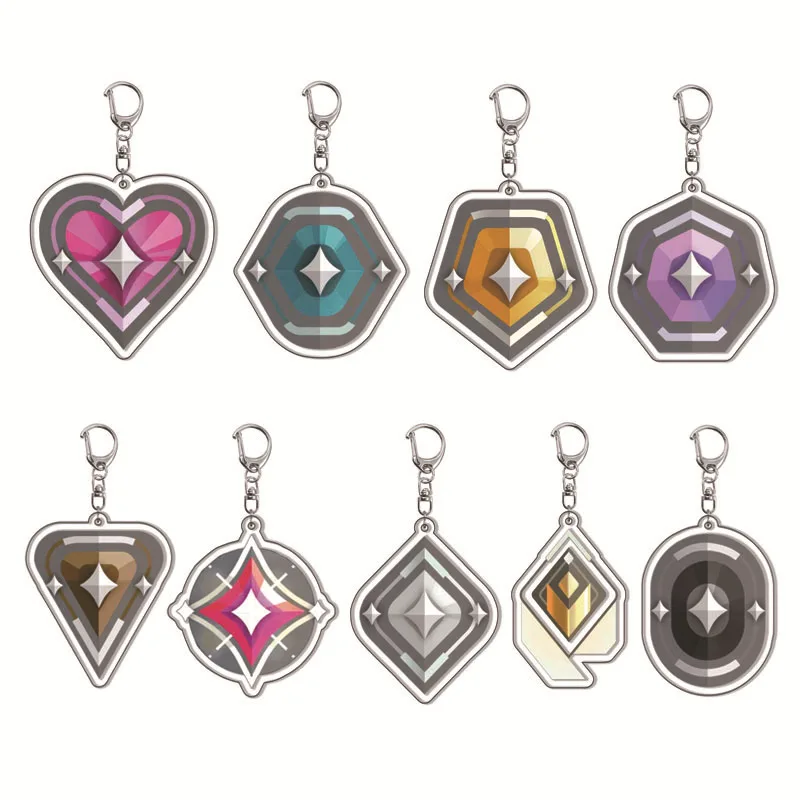 Hot Anime Spiel Valorant Schlüsselbund Figuren Astra Killjoy Jett Sova Cypher Männer Schlüssel Kette Tasche Anhänger Schlüssel Ring Für Fans Schmuck Geschenk – Detail 1