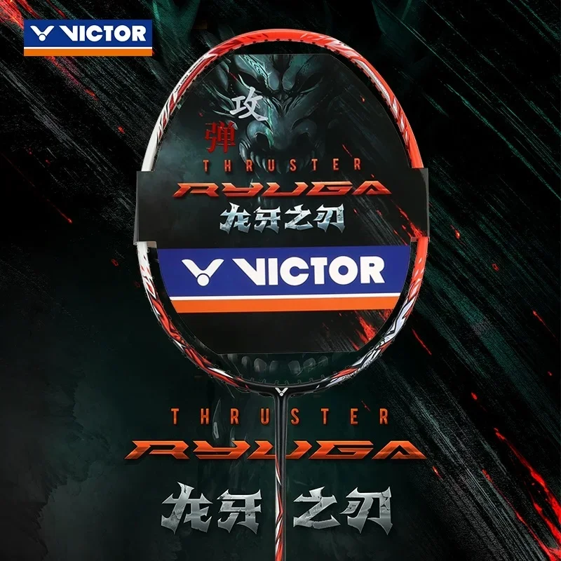 Original Victor Thruster F C Thruster K TK RYUGA Badminton Racket Professional Carbon Fiber Raquette Badminton
