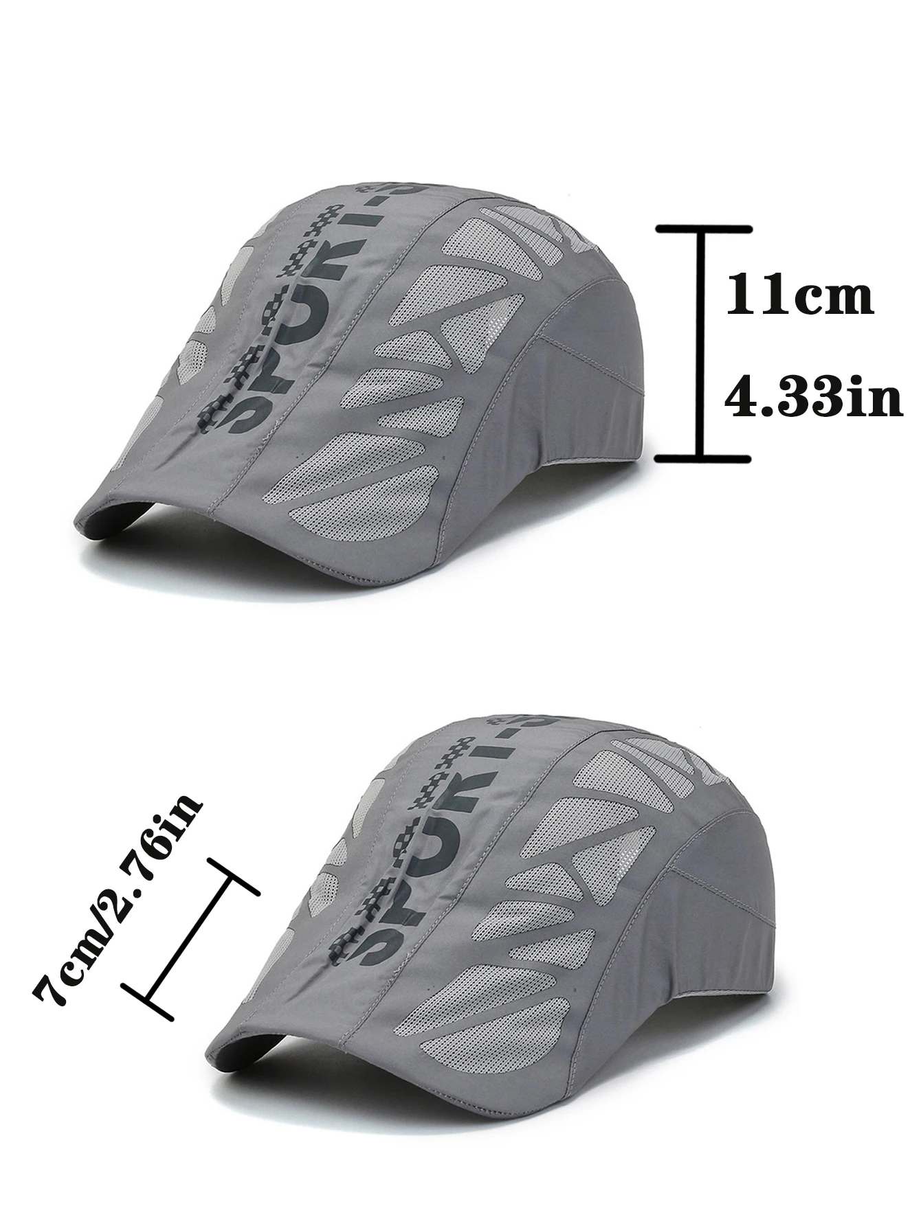 Summer Sport Letter Forward Hat Men Breathable Mesh Sunshade Quick Drying Outdoor Duckbill Cap Baseball Cap Gift