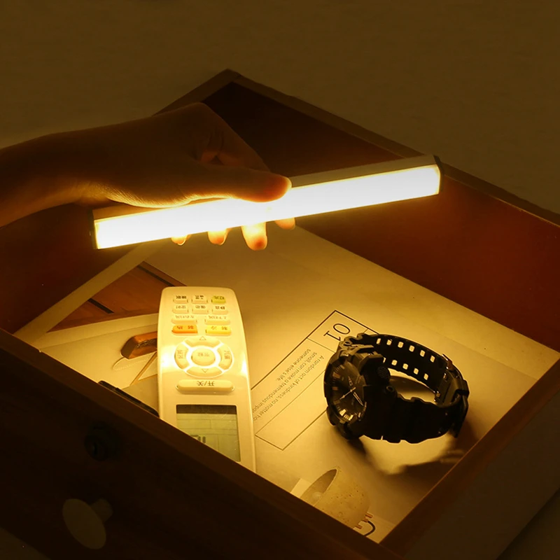 LED Under Cabinet Night Light With 6/10 LEDs PIR Motion Sensor Wireless Lamp for Closet Cupboard Wardrobe Bedroom Stairs Kitchen
