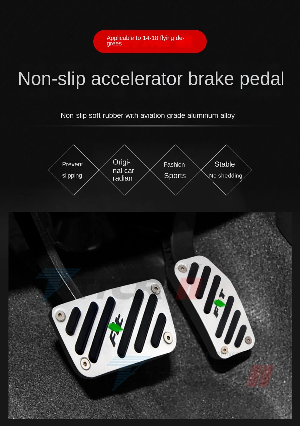 Auto Car Pedal for Honda Fit GK5 2014 2015 Gas Brake Clutch Accelerator Pedal Cover Accessories